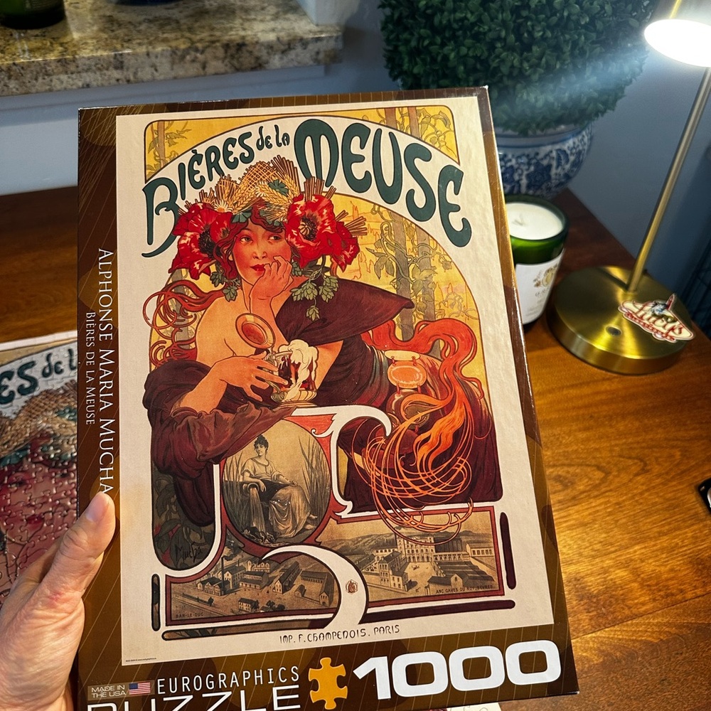 Art Nouveau Puzzle by Unknown Brand - Red and Brown